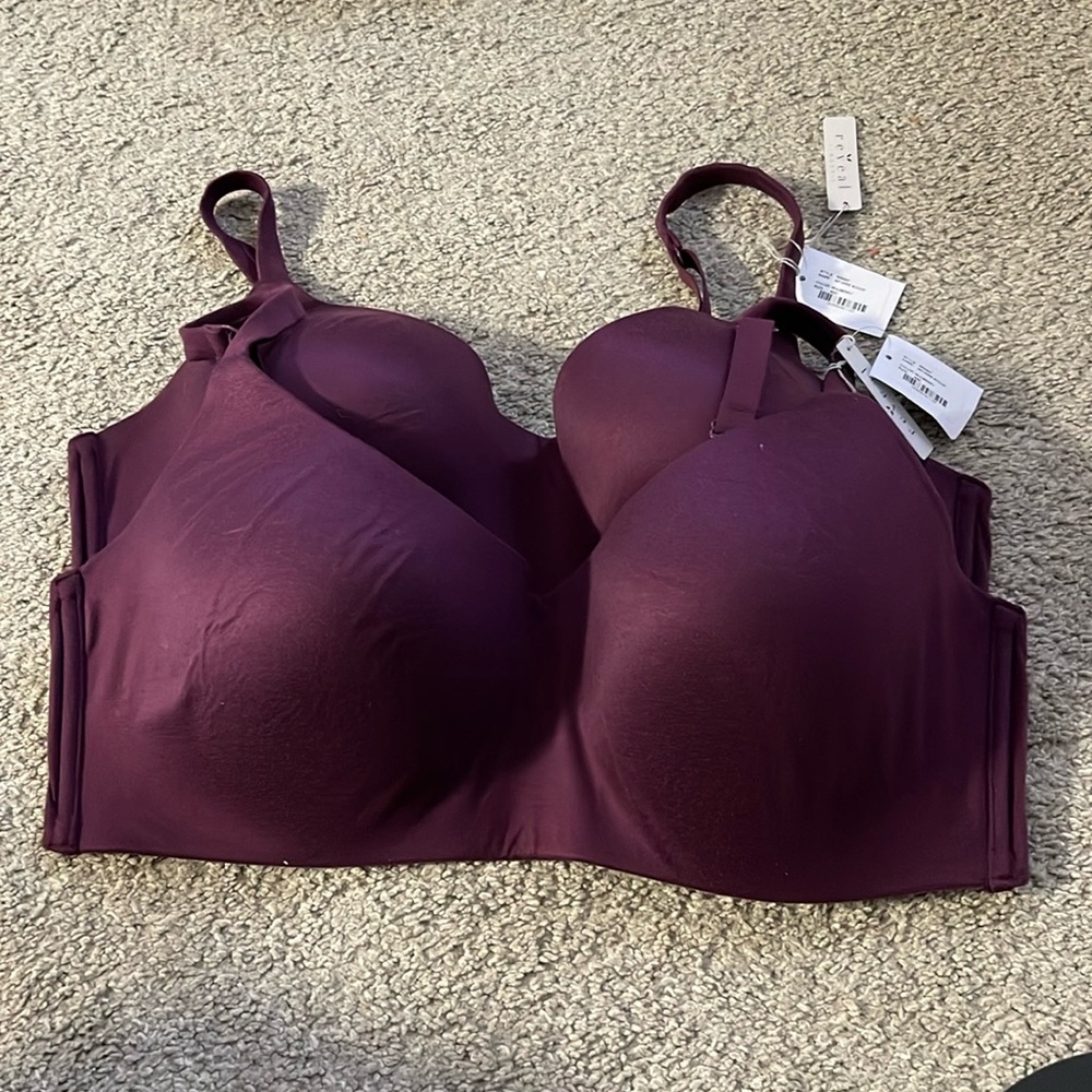 2pk - Reveal Womens The Perfect Wireless Bra Style-RR0007
- Mulberry - 40D